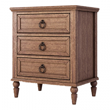 Тумба прикроватная с 3-я ящиками Vilton, дуб