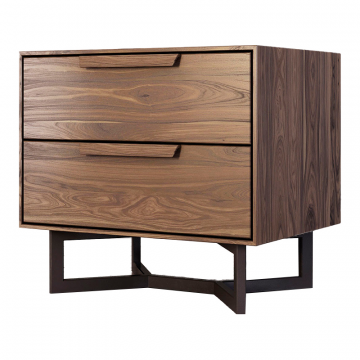 Тумба прикроватная с 2-я ящиками Hedberg, орех