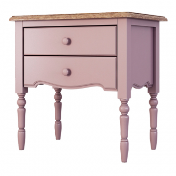 Прикроватная тумба с 2-я ящикaми Leblanc, лаванда