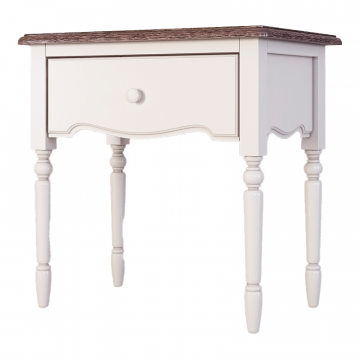 Прикроватная тумба с ящиком Leblanc, белая