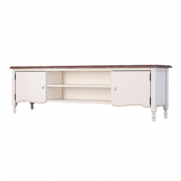 Тумба под ТВ широкая Leblanc, белая