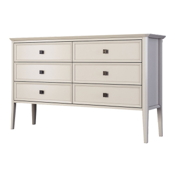 Комод 6 ящиков Ellington, белый W-E16