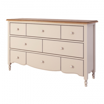 Комод бельевой 8 ящиков Leblanc, бежевый