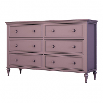 Комод 6 ящиков Riverdi, орхидея