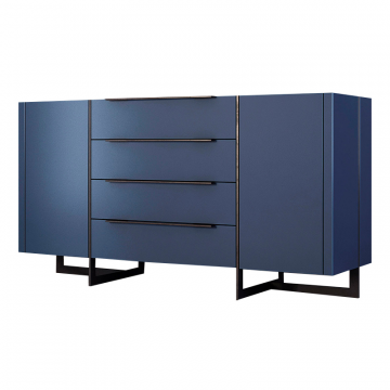 Комод с 4-я ящиками и дверцами 