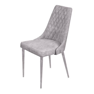 Стул CONNOR LUXE, бархат светло-серый 26/конус 75271