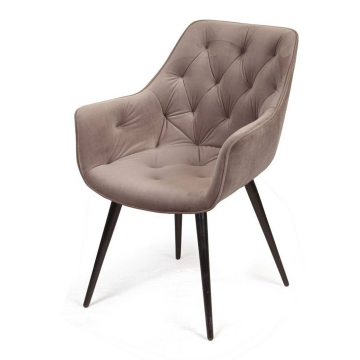 Стул поворотный 360 градусов Archi, бархат бежевый 5, опора конус 79569