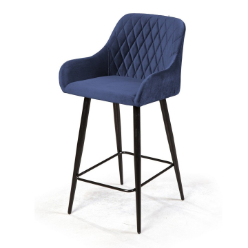 Стул полубарный Robert, бархат синий 29 76778