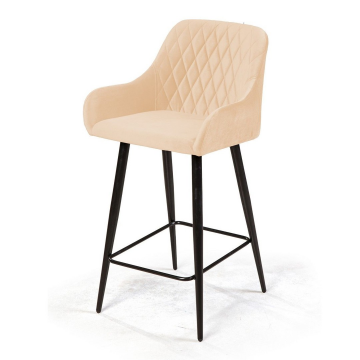 Стул полубарный Robert, бархат бежевый 5 76780