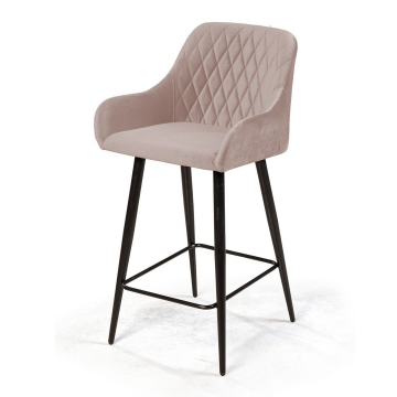 Стул полубарный Robert, бархат пепельно-бежевый 25 76775