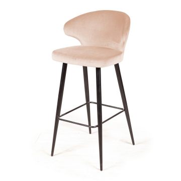 Стул барный Richard, бархат бежевый 5 13785