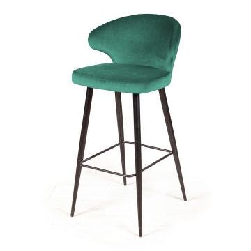 Стул барный Richard, бархат зеленый 19 13793