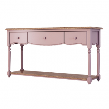Консоль с 3-я ящиками и полкой Leblanc, лаванда