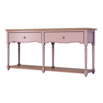 Консоль с 2-я ящиками и полкой Leblanc, лаванда