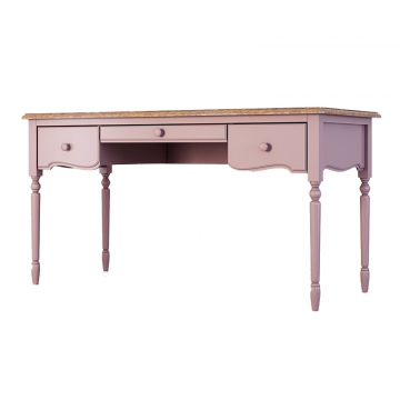 Письменный стол с 3-я ящиками Leblanc, лаванда