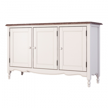 Буфет c 3-я дверцами Leblanc, белый