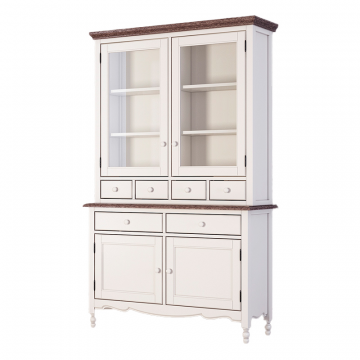 Буфет с ящиками и дверцами Leblanc, белый