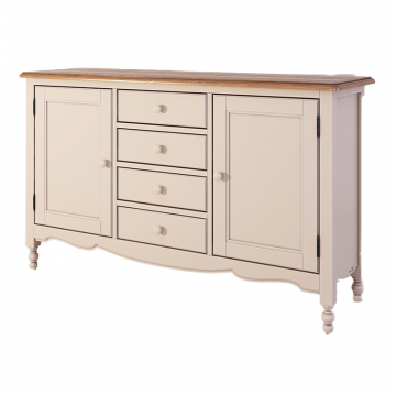 Буфет двухстворчатый с 4-я ящиками Leblanc, бежевый