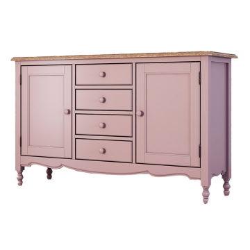 Буфет двухстворчатый с 4-я ящиками Leblanc, лаванда