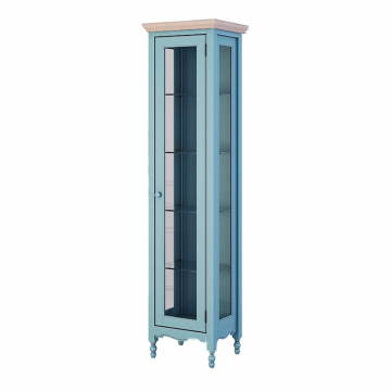 Витрина R правая Leblanc, голубая