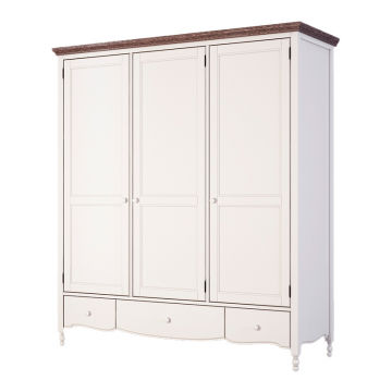 Шкаф трехстворчатый Leblanc, белый