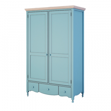 Шкаф двухстворчатый Leblanc, голубой
