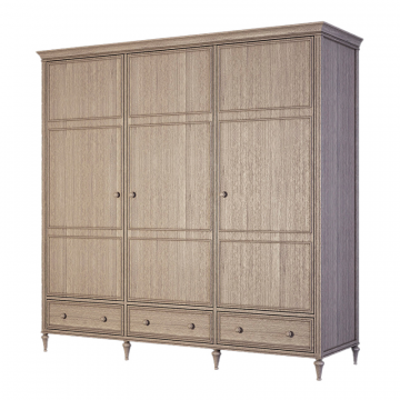 Шкаф трехстворчатый Riverdi, светлый дуб