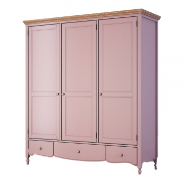 Шкаф трехстворчатый Leblanc, лаванда