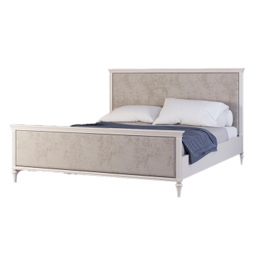 Кровать Riverdi с мягким изголовьем, с изножьем