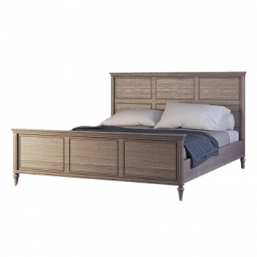 Кровать Riverdi светлый дуб, с изножьем