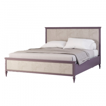 Кровать с мягким изголовьем Riverdi, орхидея