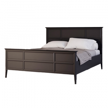 Кровать Ellington черная, с изножьем