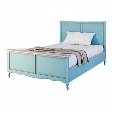 Кровать односпальная Leblanc, голубая