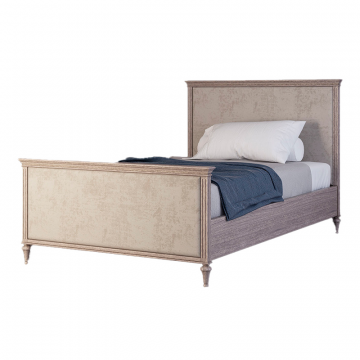 Кровать Riverdi односпальная, светлый дуб, с изножьем