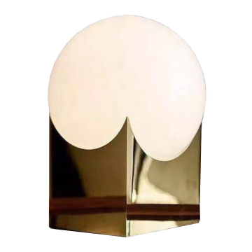 Настольный светильник iLamp GOLDEN 10213T/1-D200 MATT GOLD&WHITE