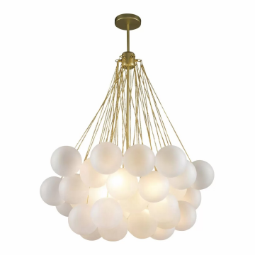 Подвесная люстра iLamp GLOBE 10099P/3-D800 GOLD&WHITE