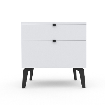 Тумба прикроватная Шелк серый