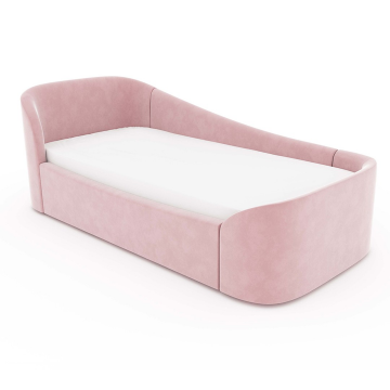 Диван-кровать KIDI Soft с низким изножьем 90*200 см антивандальная ткань(розовый)