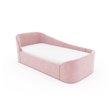 Диван-кровать KIDI Soft с низким изножьем 90*200 см антивандальная ткань(розовый)