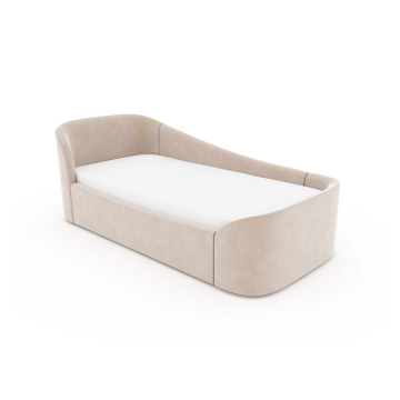 Диван-кровать KIDI Soft с низким изножьем 90*200 см антивандальная ткань (бежевый)