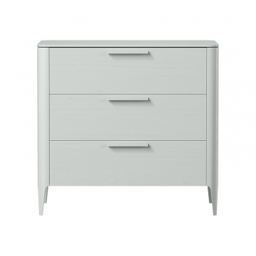 Комод Type oak 3 ящика ширина 90 см (светло-серый)