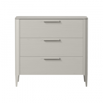 Комод Type oak 3 ящика ширина 90 см (серо-бежевый)