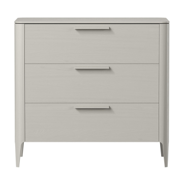 Комод Type oak 3 ящика ширина 90 см (серо-бежевый)