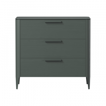 Комод Type oak 3 ящика ширина 90 см (темно-серый)