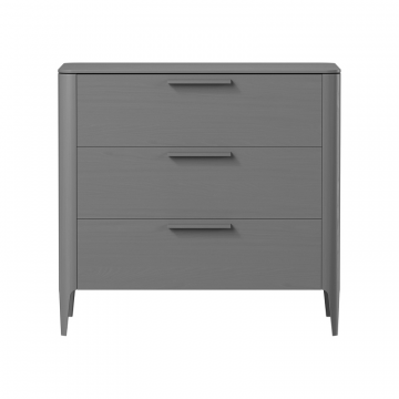 Комод Type oak 3 ящика ширина 90 см (серый)