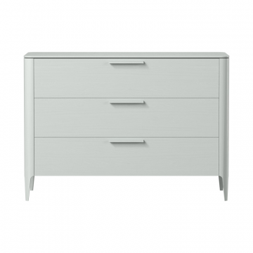 Комод Type oak 3 ящика ширина 120 см (светло-серый)