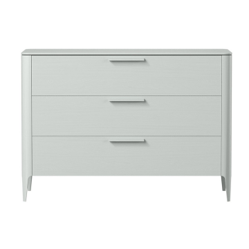 Комод Type oak 3 ящика ширина 120 см (светло-серый)