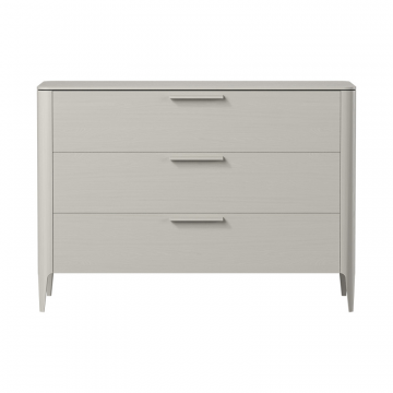 Комод Type oak 3 ящика ширина 120 см (серо-бежевый)