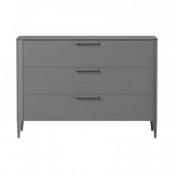 Комод Type oak 3 ящика ширина 120 см (серый)