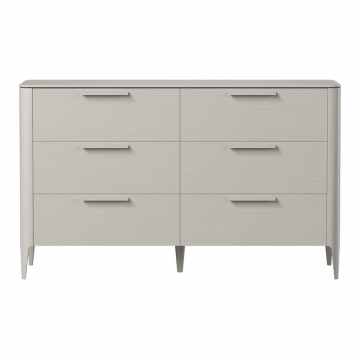 Комод Type oak 6 ящиков ширина 140 см (серо-бежевый)